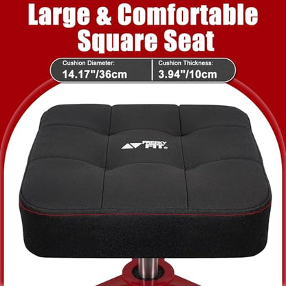 Adjustable Shop Stool (Red/24.4-28.3 Inch)