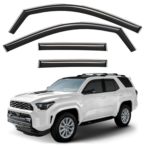 Window Deflectors Smoke Tinted in (For 4Runner 25-26)