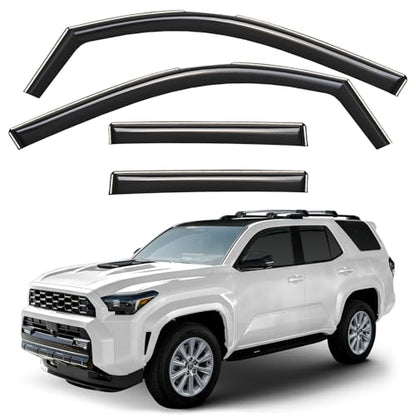 Window Deflectors Smoke Tinted in (For 4Runner 25-26)