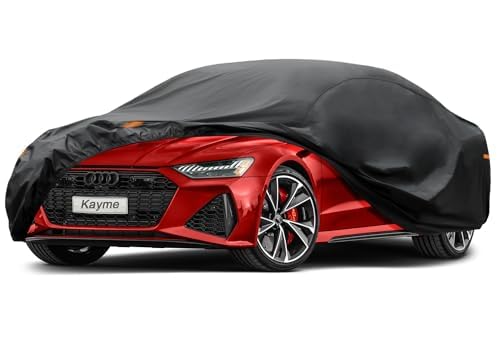 7 Layers Waterproof Car Cover for Audi A7 S7 RS7 2010 (PE-Black / Custom Fit Audi A7)