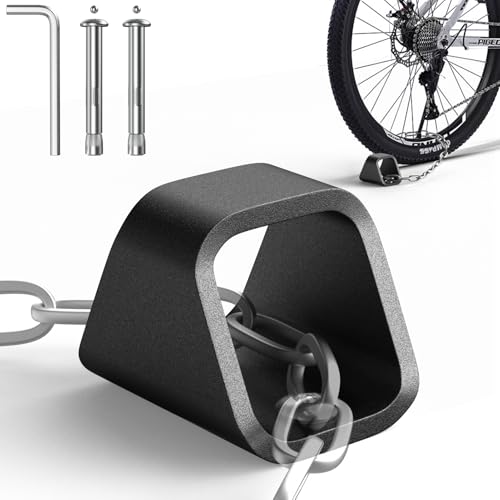 Security Anchor for Chain With 2 Protected Expansion Bolts (Black)