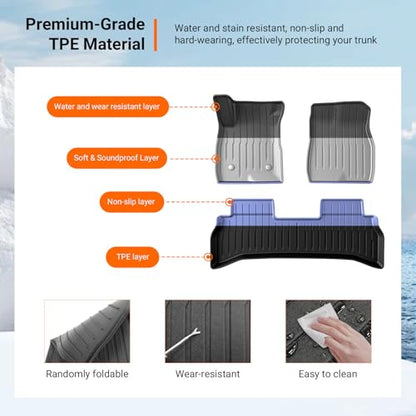 Floor Mats Cargo Mat Compatible with 2021