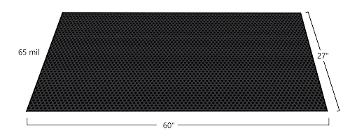 Performance Vinyl Garage Runner Small Coin Pattern (27" x 60" / Midnight Black)