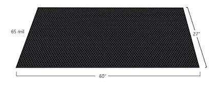 Performance Vinyl Garage Runner Small Coin Pattern (27" x 60" / Midnight Black)