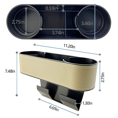 Cup Holder for Car Seat Gap Organizer (beige2)