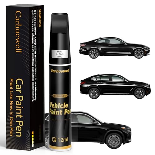 Fluid Jet Black (For BMW / Fluid/Jet Black(668) for Fluid (Jet) Black(668) Compatible with 1/2/3/4/5/6/7 Series/Alpina-B7/i4/M3/M5/M6/X1/X2/X3/X4/X5/X6/X7/Z4)