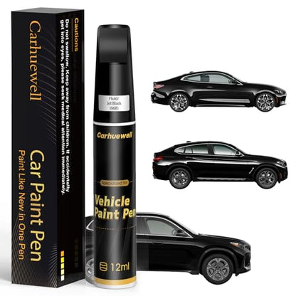 Fluid Jet Black (For BMW / Fluid/Jet Black(668) for Fluid (Jet) Black(668) Compatible with 1/2/3/4/5/6/7 Series/Alpina-B7/i4/M3/M5/M6/X1/X2/X3/X4/X5/X6/X7/Z4)