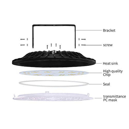 5 PACK 200W UFO LED High Bay Light