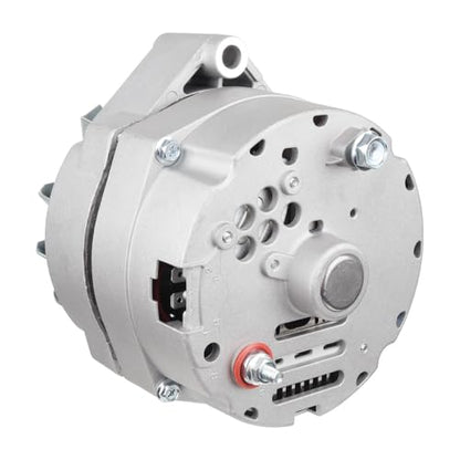 New 1 Wire Self Exciting Alternator High Output 120A compatible with Pontiac Buick Cadillac Chevy GM 350 SBC BBC 10SI Replacement#7127SEN (7127-SE-G)