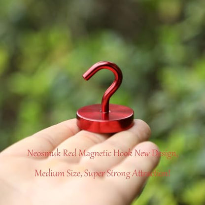 Magnetic Hooks Steel Tube Design for Cruise (Red / 130lb Magnetic Hooks)