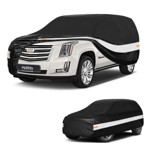 10 Layers SUV Car Cover Custom Fit for Cadillac Escalade (Black Gray / Custom Fit for Cadillac Escalade)