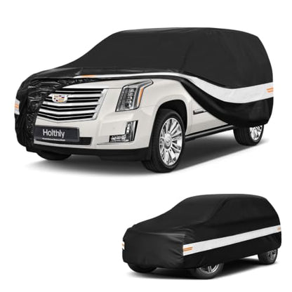 10 Layers SUV Car Cover Custom Fit for Cadillac Escalade (Black Gray / Custom Fit for Cadillac Escalade)