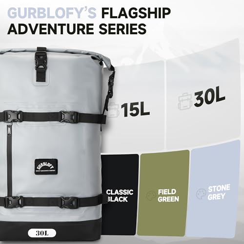 Motorcycle Tail Bag (Stone Grey / 30L)