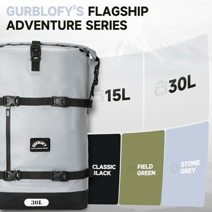 Motorcycle Tail Bag (Stone Grey / 30L)