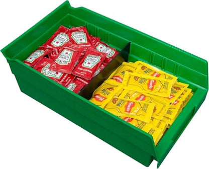 30130 Heavy Duty Plastic Shelf Bins (Green / Bin Box)