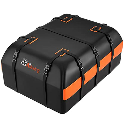 Car Rooftop Cargo Carrier Bag (Black-21 Cubic Feet)