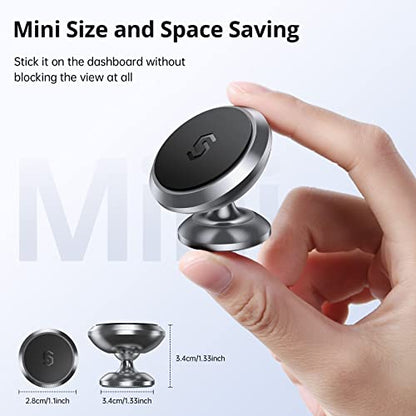 Magnetic Car Phone Holder for Dashboard (Gray)