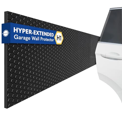 H1 Garage Wall Protector for Car Door (Black / 2 Pack)