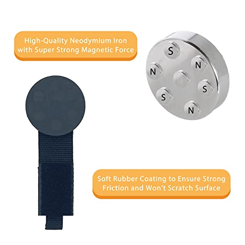 Heavy Duty Magnetic Hook (Dia.2.59" Magnet * 4Pcs)