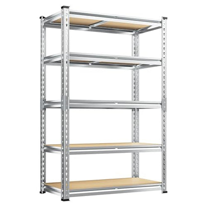 5 Tier Garage Shelving for Pantry Garage (Silver)