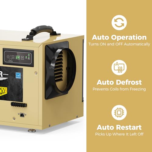 120 Pints Energy Star Crawlspace Dehumidifier (Gold)