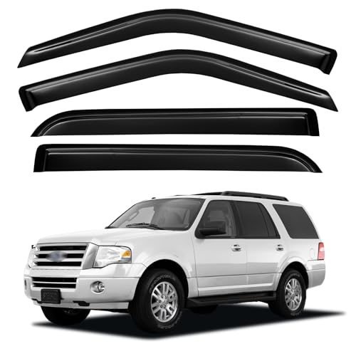 Window Visors Rain Guards for 1997 (1997-2017 Ford Expedition)