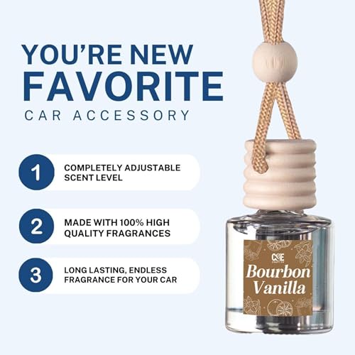 CANDECraftCo 2 Pack Hanging Car Air Freshener Diffuser for Essential Oils