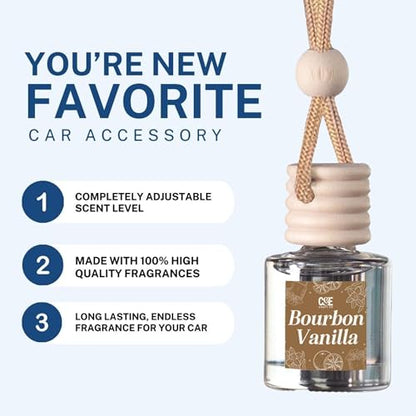 CANDECraftCo 2 Pack Hanging Car Air Freshener Diffuser for Essential Oils