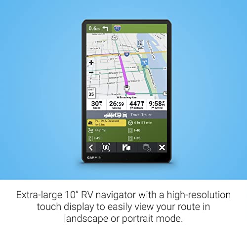 RV 1095 10” GPS RV Navigator (10" without Dash Cam)