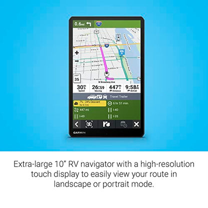RV 1095 10” GPS RV Navigator (10" without Dash Cam)