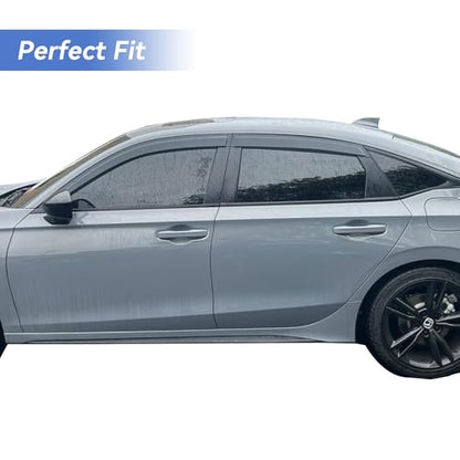 Window Visors Rain Guards for 2022 2023 2024 2025 2026 Honda Civic Sedan (2022-2026 Honda Civic Sedan)