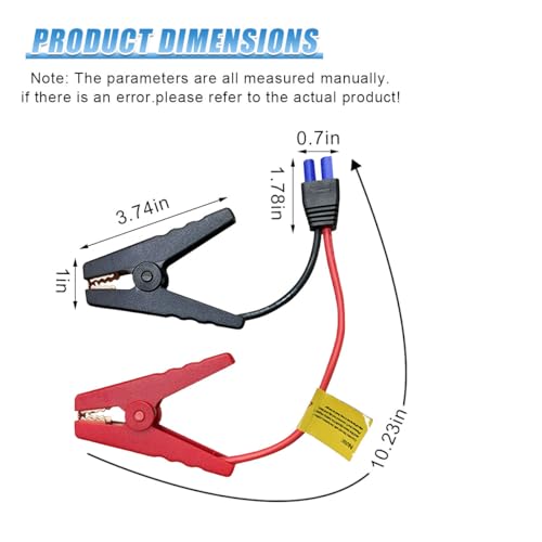 EC5 Jumper Starter Cable with Battery Clamps (1PC)