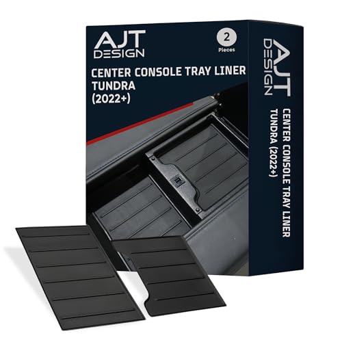 2022+ Tundra & 2023+ Sequoia Console Tray Liner (Pack of 2 / 2022+ Tundra Platinum,1794,TRD PRO & 2023+ Sequoia)