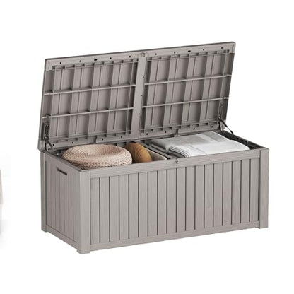 150 Gallon Outdoor Storage Box for Patio Furniture (150 gallon / Grey)