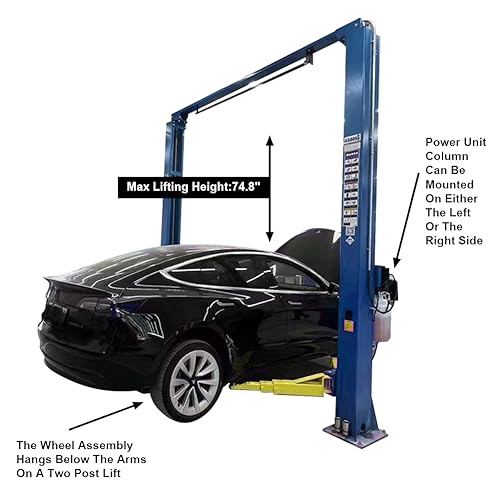 Car Lift 9 000lbs 2 Post Auto Lift Overhead Auto Truck Hoist for Home Garage (Overhead)