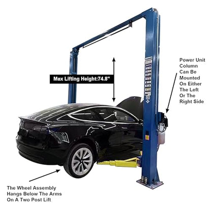 Car Lift 9 000lbs 2 Post Auto Lift Overhead Auto Truck Hoist for Home Garage (Overhead)