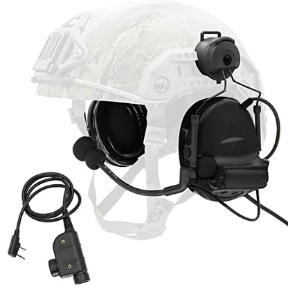 Tactical Headset with U94 PTT 2 (Black)