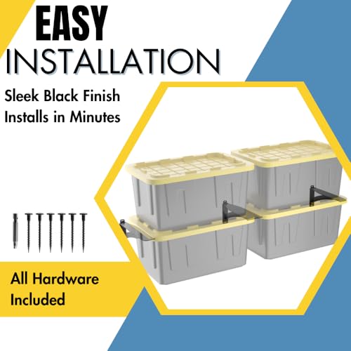 Wall Mounted Tote Rack Storage System