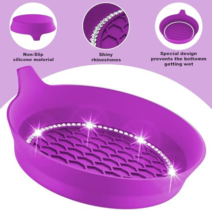 4 PCS Car Cup Coasters (Purple*4PCS / With Diamonds)