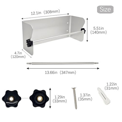 Garage Paper Towel Holder (Silver)