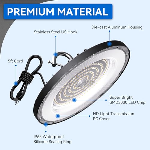 4 Pack UFO LED High Bay Light 150W (150W)