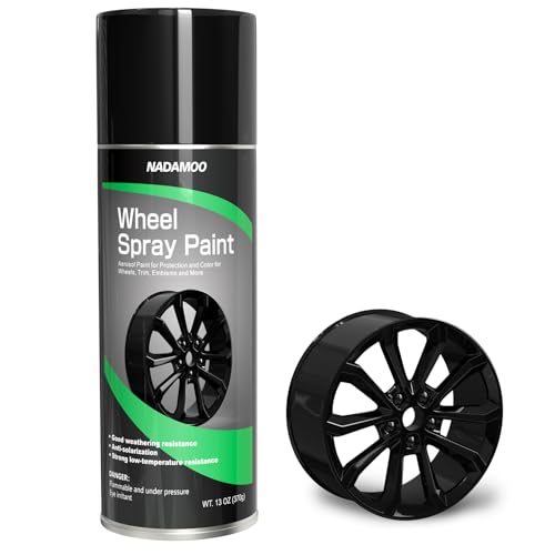 Aluminum Wheel Spray Paint (Glossy Black / 13 Ounce (Pack of 1))