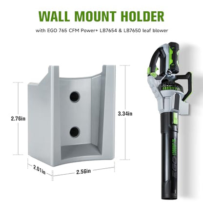 Leaf Blower Wall Mount Holder Compatible with EGO 765 CFM Power+ LB7654 & LB7650 Leaf Blower (Gray)