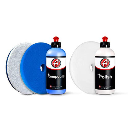 2 Step Polishing System 12oz Combo (2-Step System - 6.5" Pads)