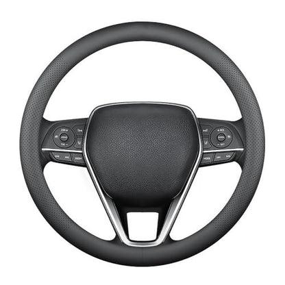 Nappa Premium Leather car Steering Wheel Cover (Black)