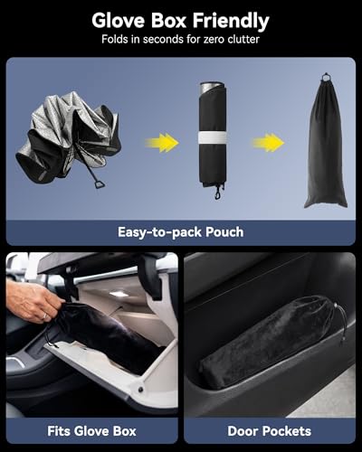 Car Windshield Sun Shade Umbrella (Large)