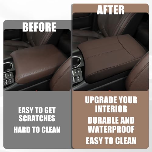Armrest Cover for Honda Pilot 2023 (12) 23+ |Pilot| Dark Brown, Regular)