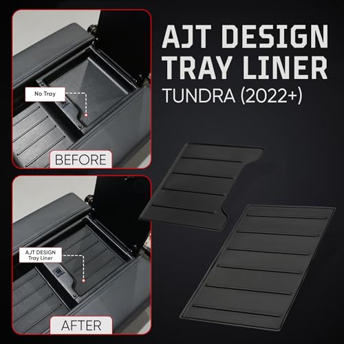 2022+ Tundra & 2023+ Sequoia Console Tray Liner (Pack of 2 / 2022+ Tundra Platinum,1794,TRD PRO & 2023+ Sequoia)