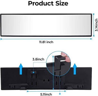 Panoramic Rear View Mirror (Clear)