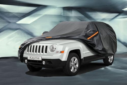 7 Layers Waterproof SUV Car Cover for Jeep Patriot 2007 (PE-Black / Custom Fit Jeep Patriot)